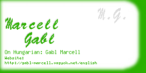 marcell gabl business card
